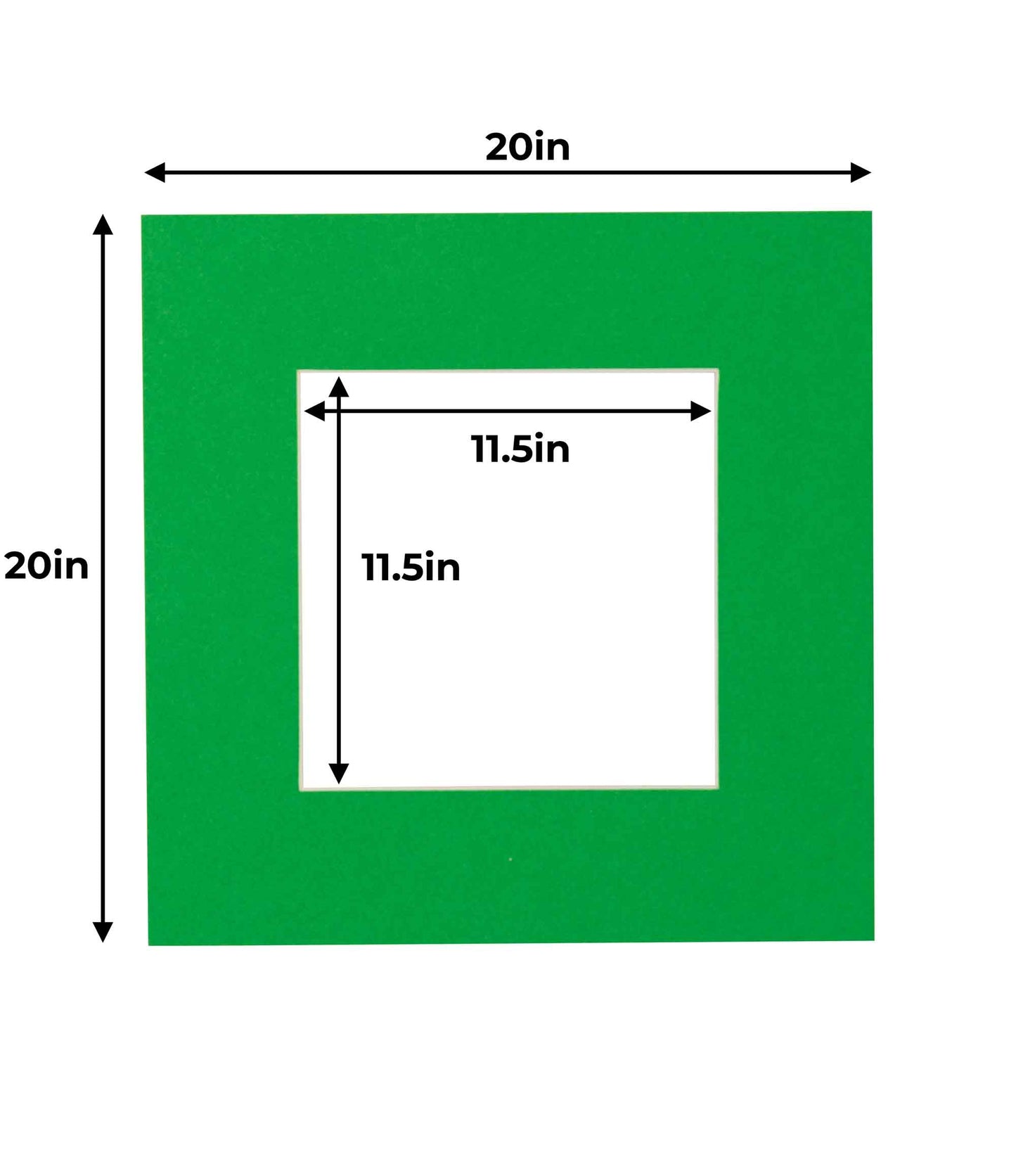 Bright Green Precut Acid-Free Matboard