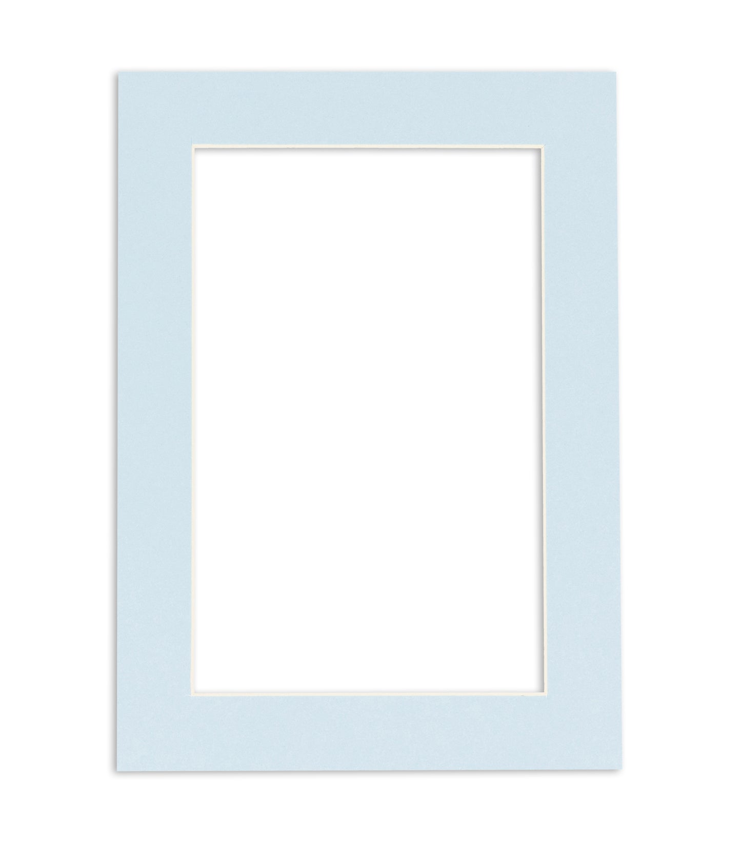 Baby Blue Precut Acid-Free Matboard Set with Clear Bag & Backing