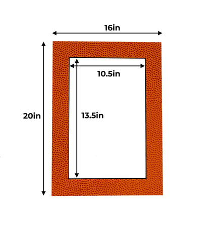 Basketball Texture Precut Acid-Free Matboard