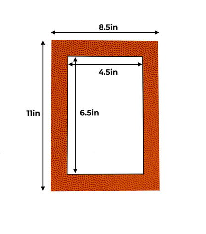 Basketball Texture Precut Acid-Free Matboard