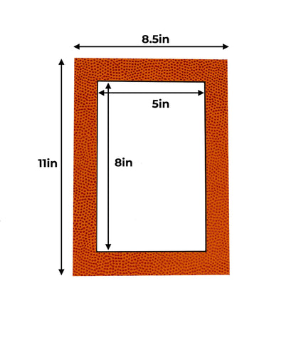 Basketball Texture Precut Acid-Free Matboard