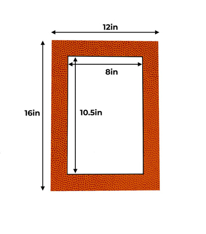 Basketball Texture Precut Acid-Free Matboard