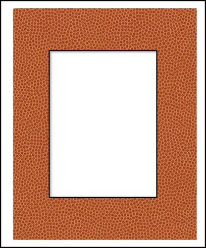 Basketball Texture Precut Acid-Free Matboard Set with Clear Bag & Backing