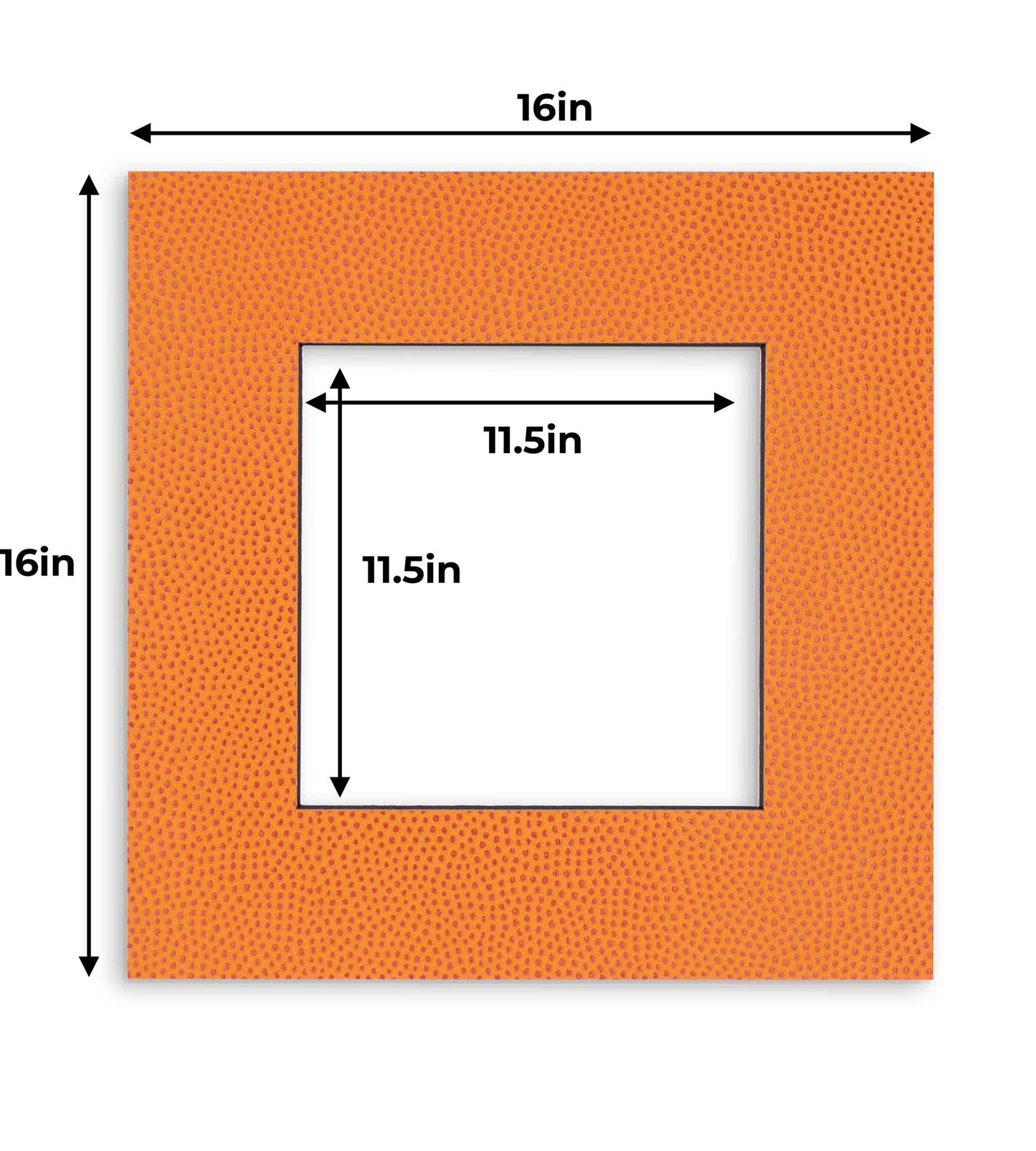 Basketball Texture Precut Acid-Free Matboard Set with Clear Bag & Backing