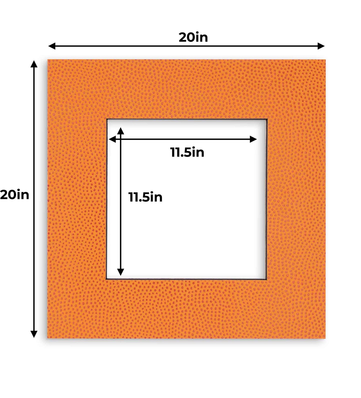 Basketball Texture Precut Acid-Free Matboard Set with Clear Bag & Backing