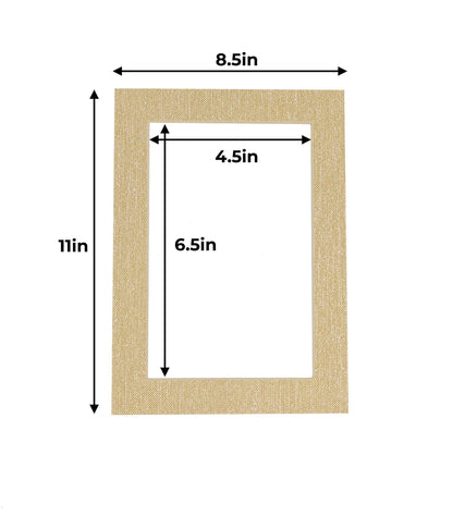 Fresh Linen Canvas Precut Acid-Free Matboard