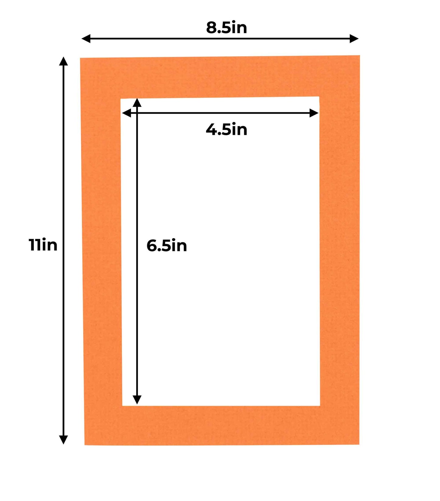 Burnt Orange Precut Acid-Free Matboard