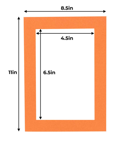 Burnt Orange Precut Acid-Free Matboard