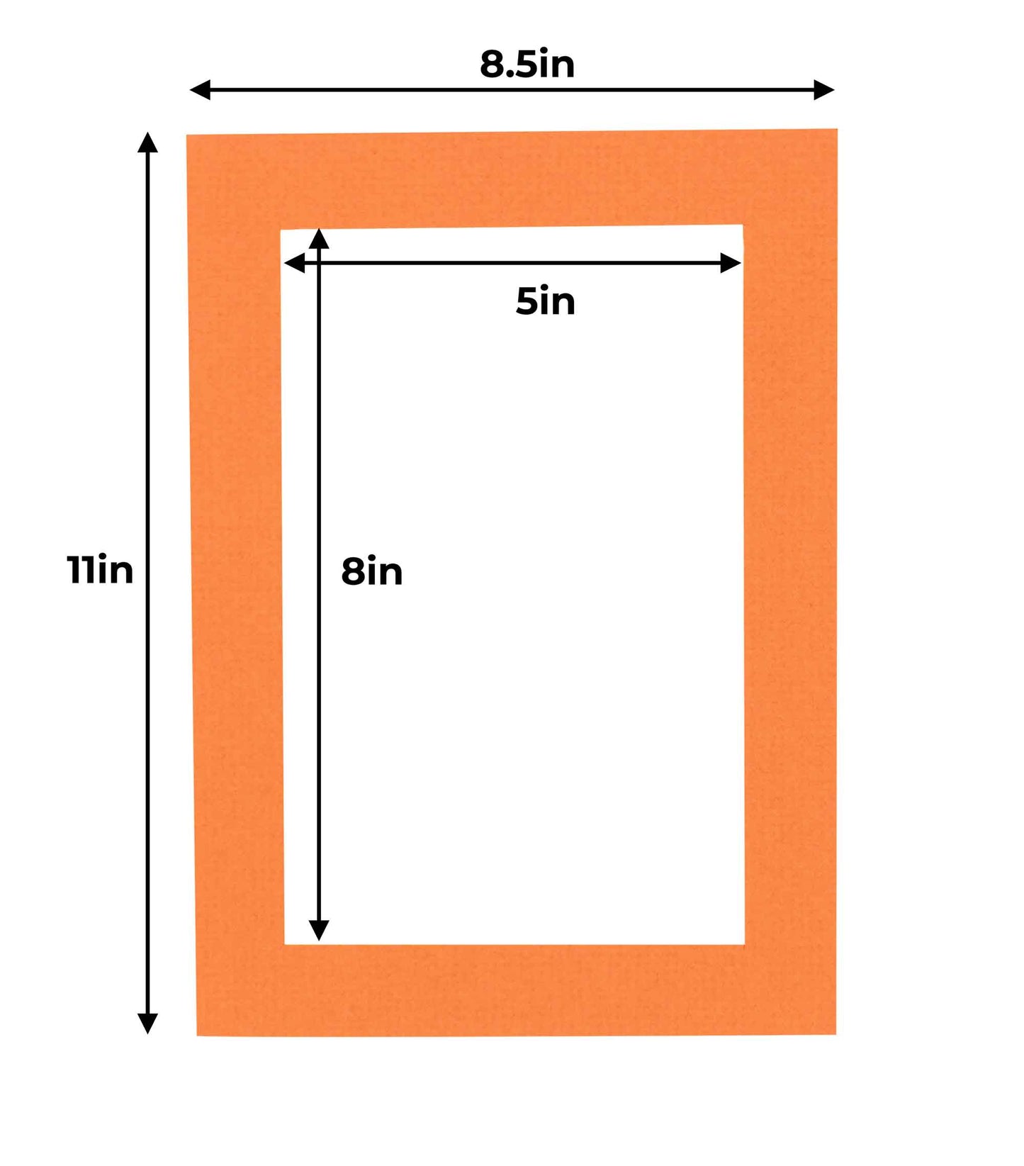 Burnt Orange Precut Acid-Free Matboard