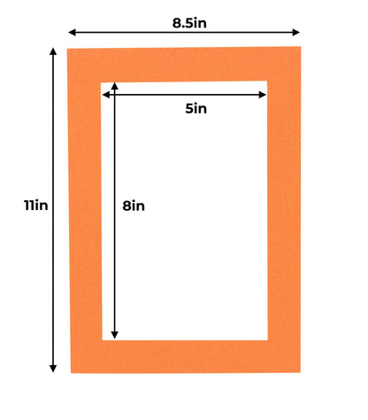 Burnt Orange Precut Acid-Free Matboard