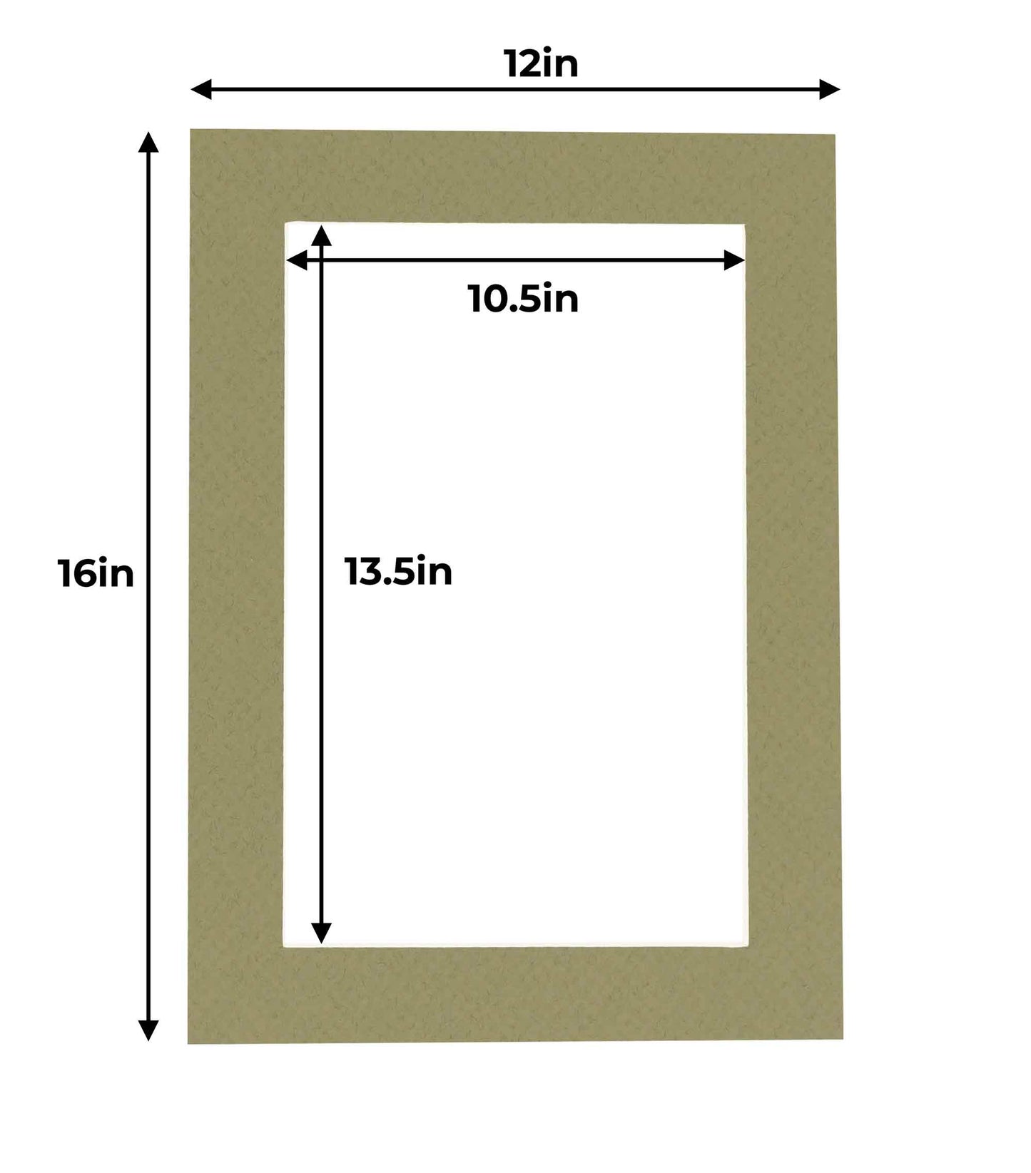 Pack of 25 Valley Green Precut Acid-Free Matboards