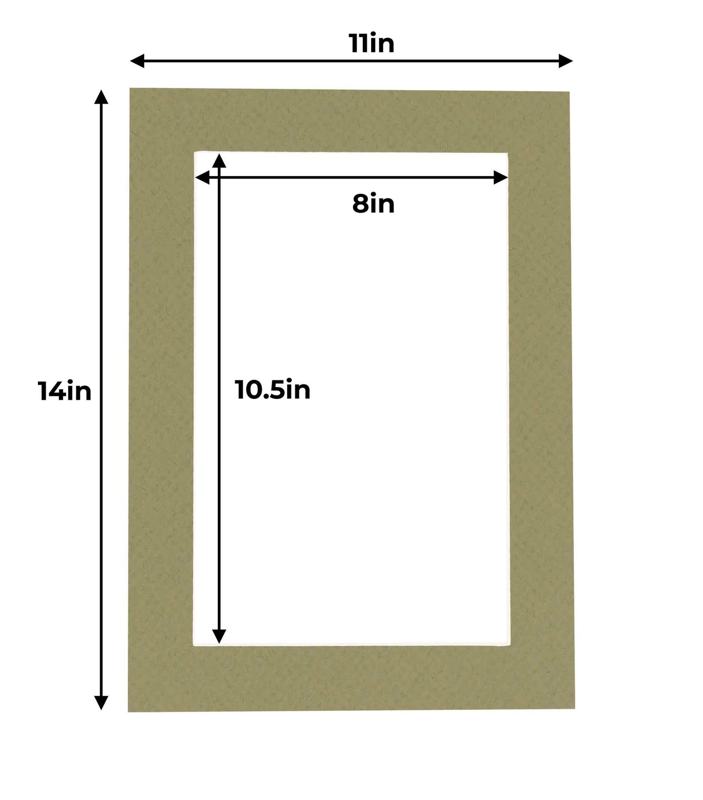 Pack of 25 Valley Green Precut Acid-Free Matboards