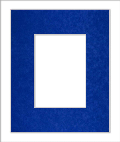 Royal Blue Suede Precut Acid-Free Matboard