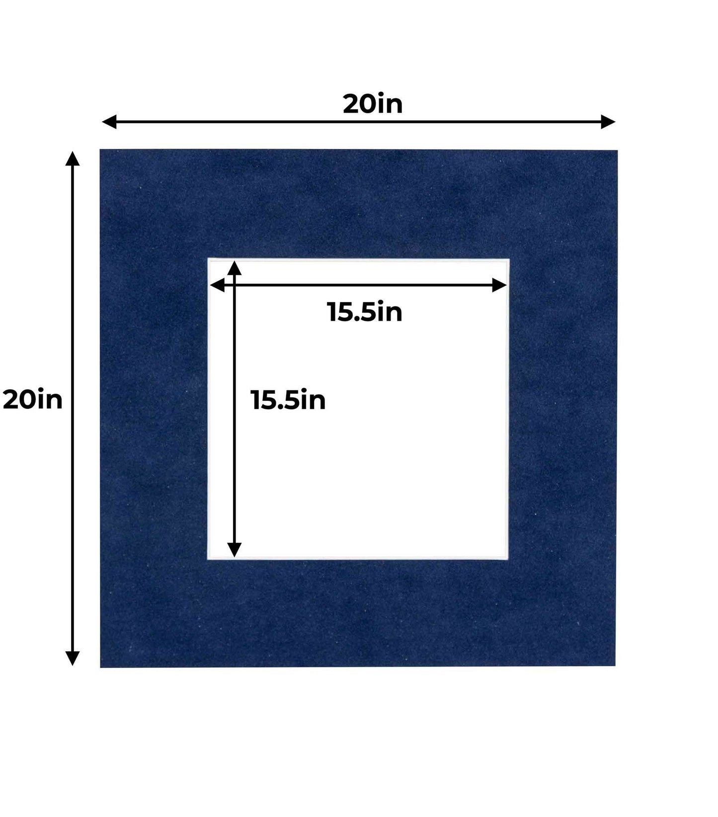 Navy Blue Suede Precut Acid-Free Matboard