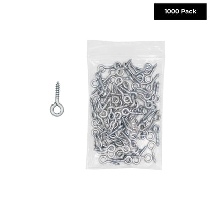 1-3/16" Zinc-Plated Screw Eyes