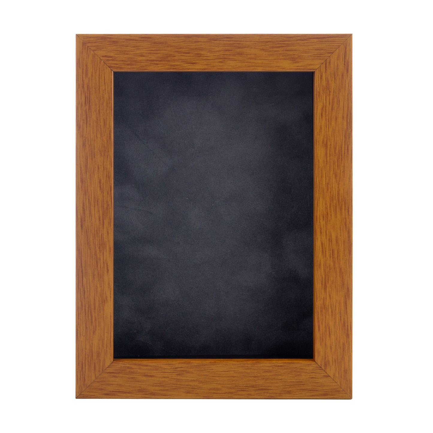 Honey Pecan Shadow Box Frame With Dark Grey Acid-Free Suede Backing