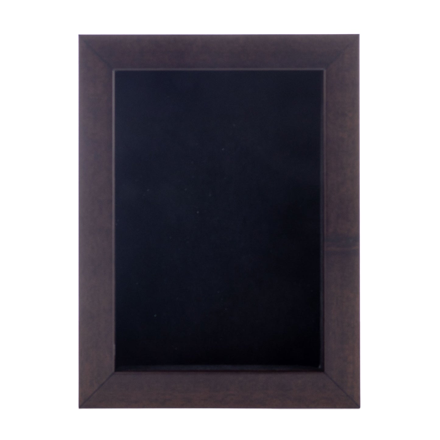 Walnut Shadow Box Frame With Black Acid-Free Suede Backing