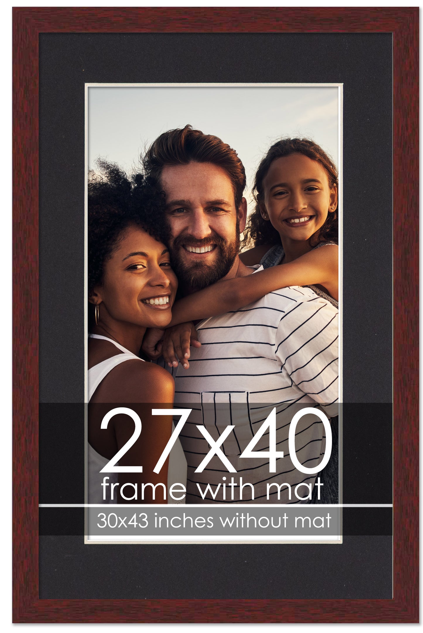 Brown Frame with Black Mat