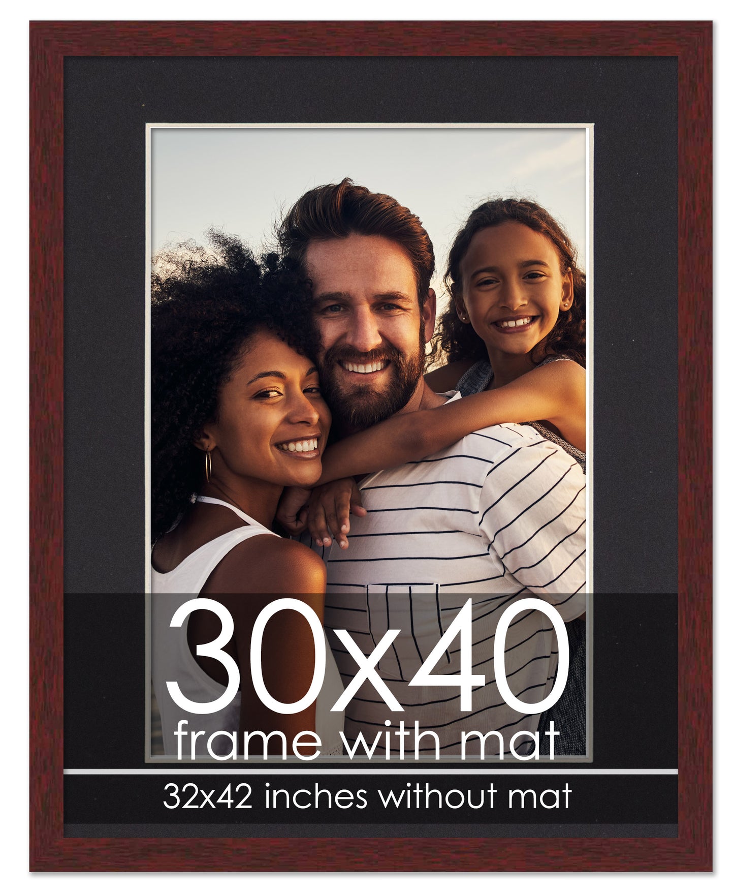 Brown Frame with Black Mat