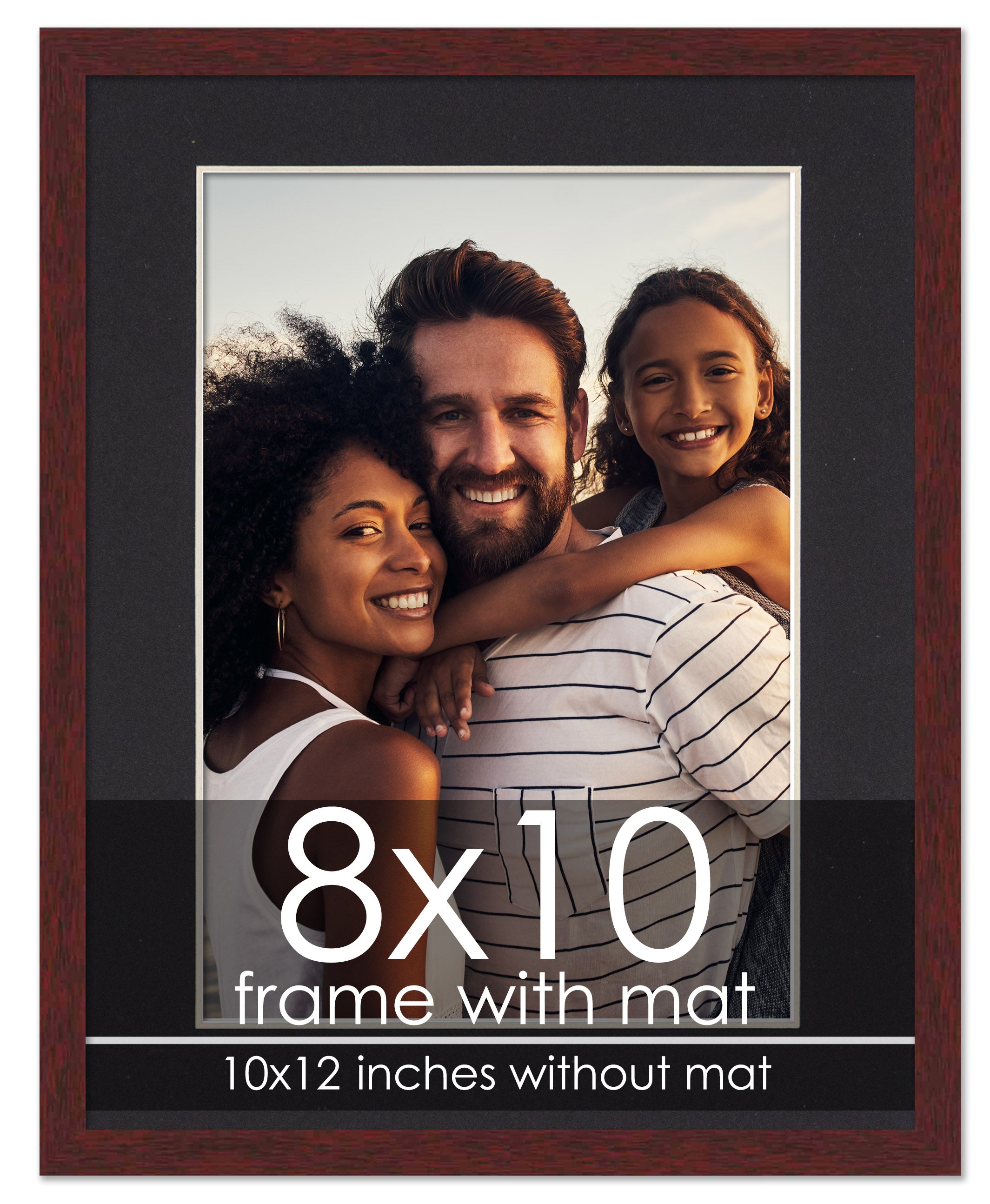 8x10 frame with black deals mat