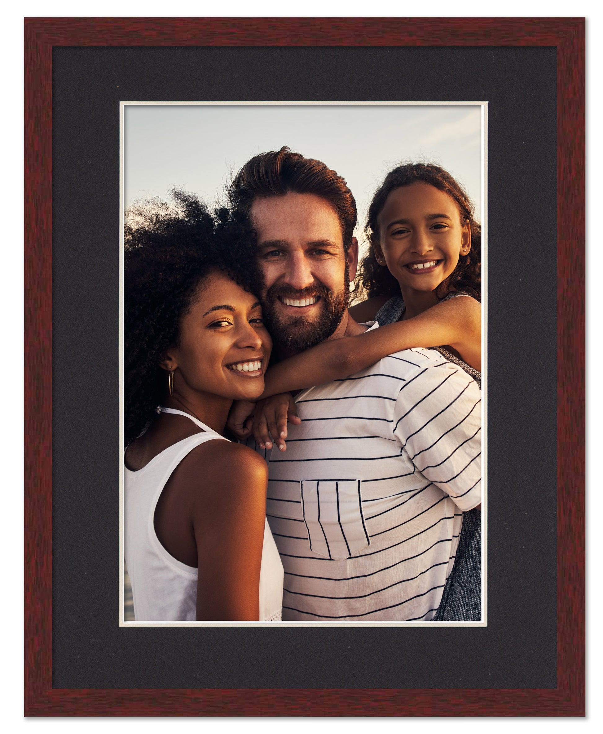 30x30 Brown Picture Frame - Wood Picture Frame Complete with UV