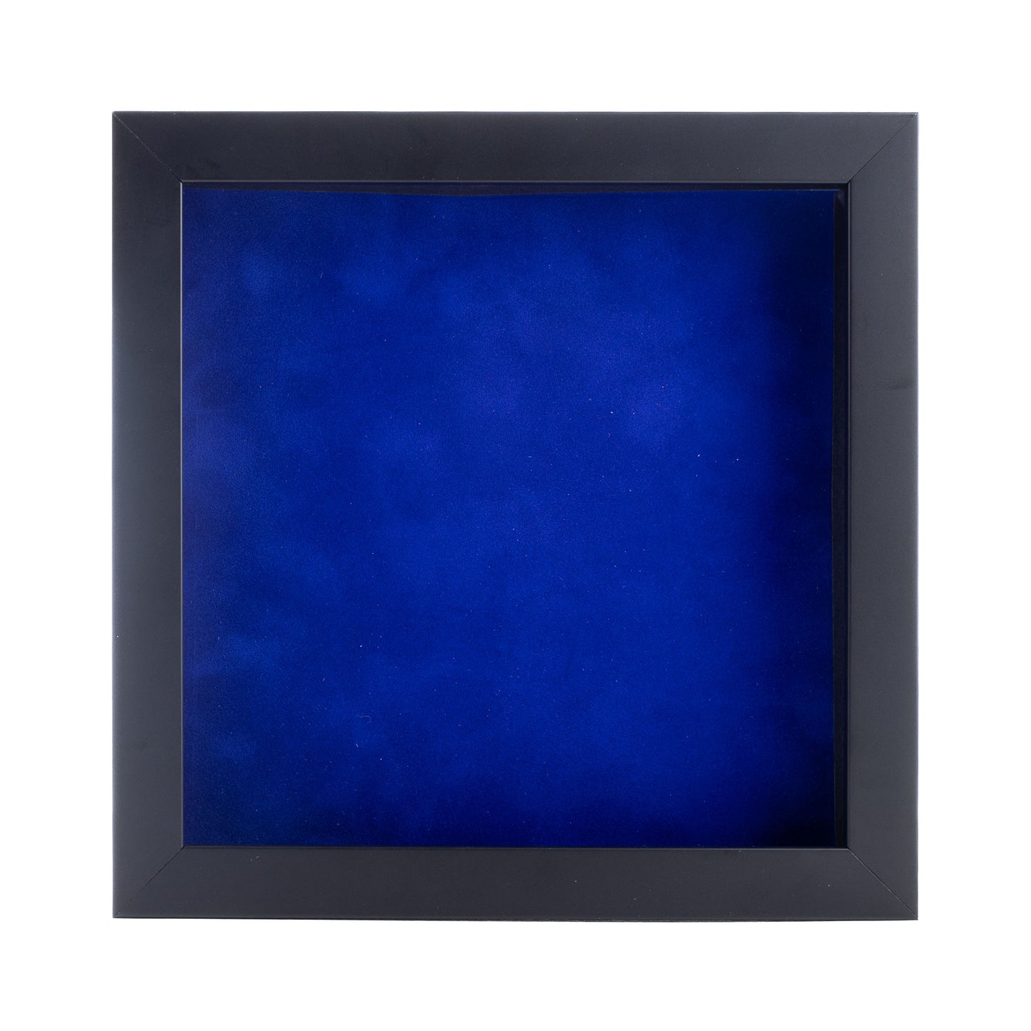 Black Shadow Box Frame With Royal Blue Acid-Free Suede Backing