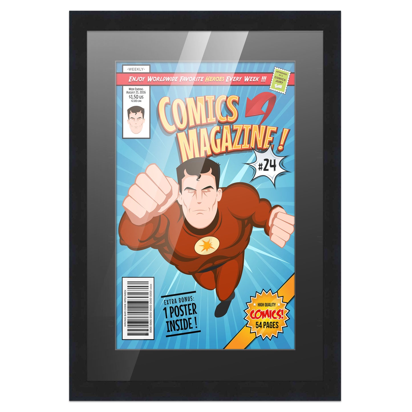 Comic Book Frame for 1 Comic Book