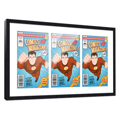 Comic Book Frame for 3 Comic Books