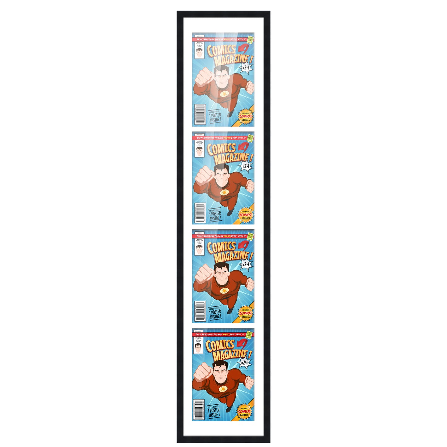 Comic Book Frame for 4 Comic Books