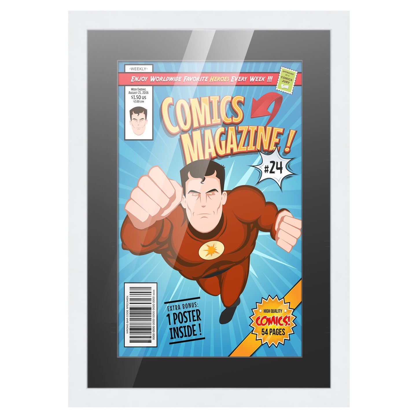 Comic Book Frame for 1 Comic Book
