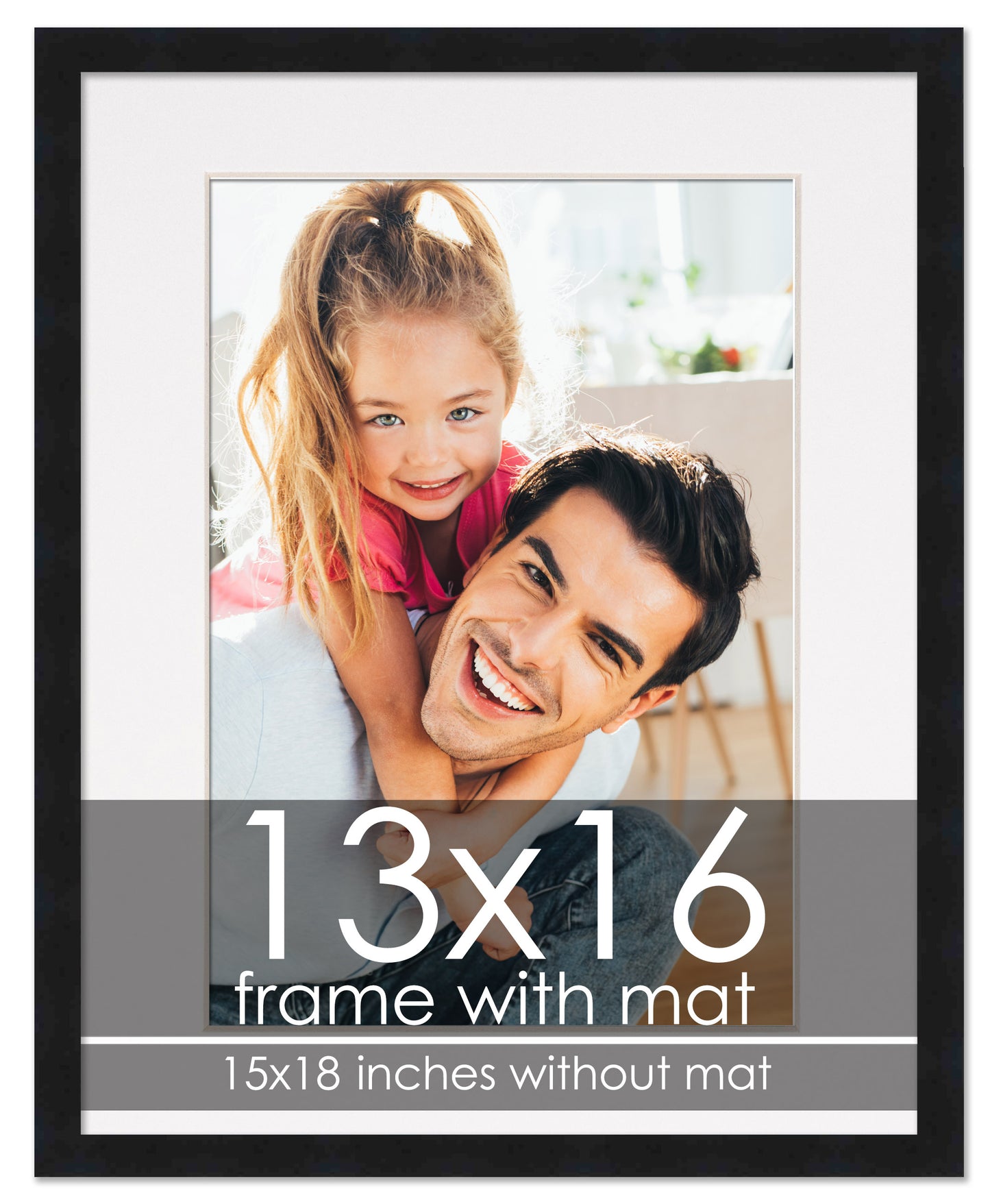 Black Frame with White Mat