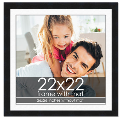 Black Frame with White Mat