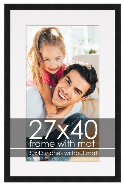 Black Frame with White Mat