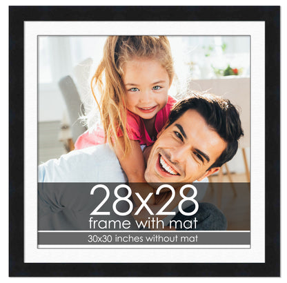 Black Frame with White Mat