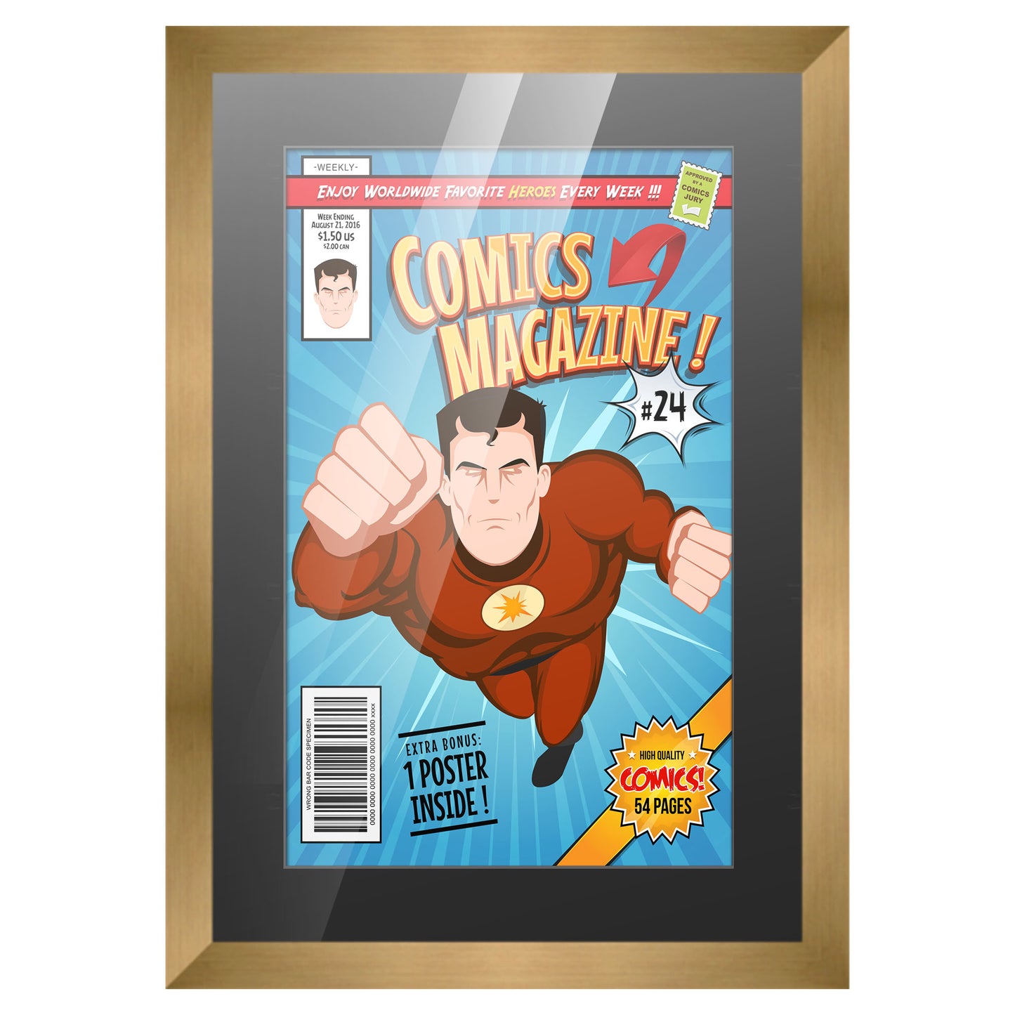 Comic Book Frame for 1 Comic Book