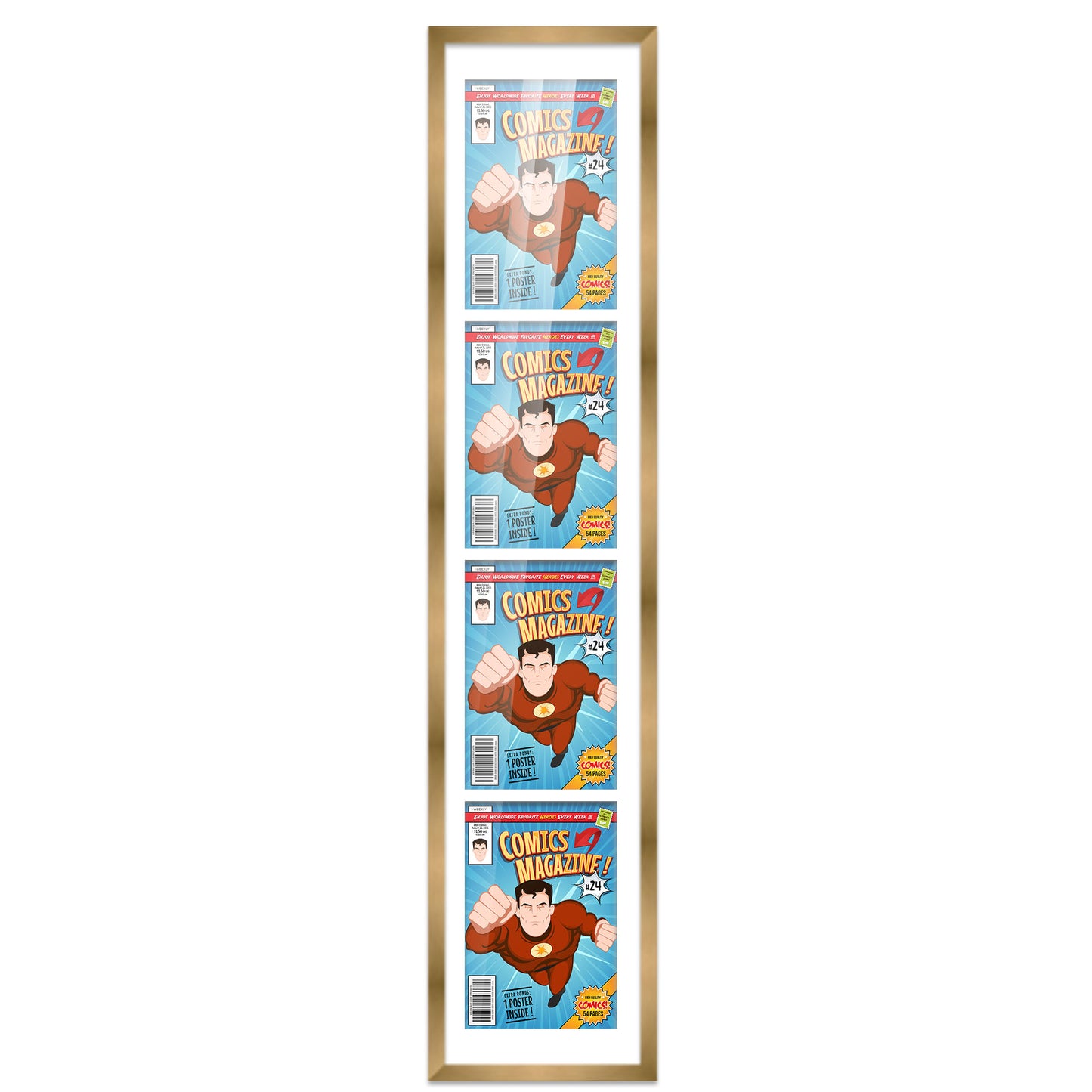 Comic Book Frame for 4 Comic Books