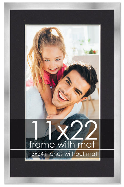 Silver Frame with Black Mat