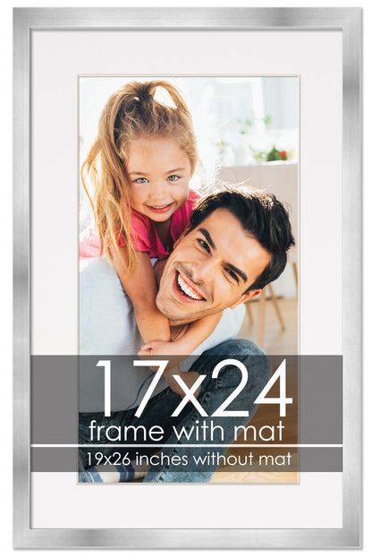 Silver Frame with White Mat